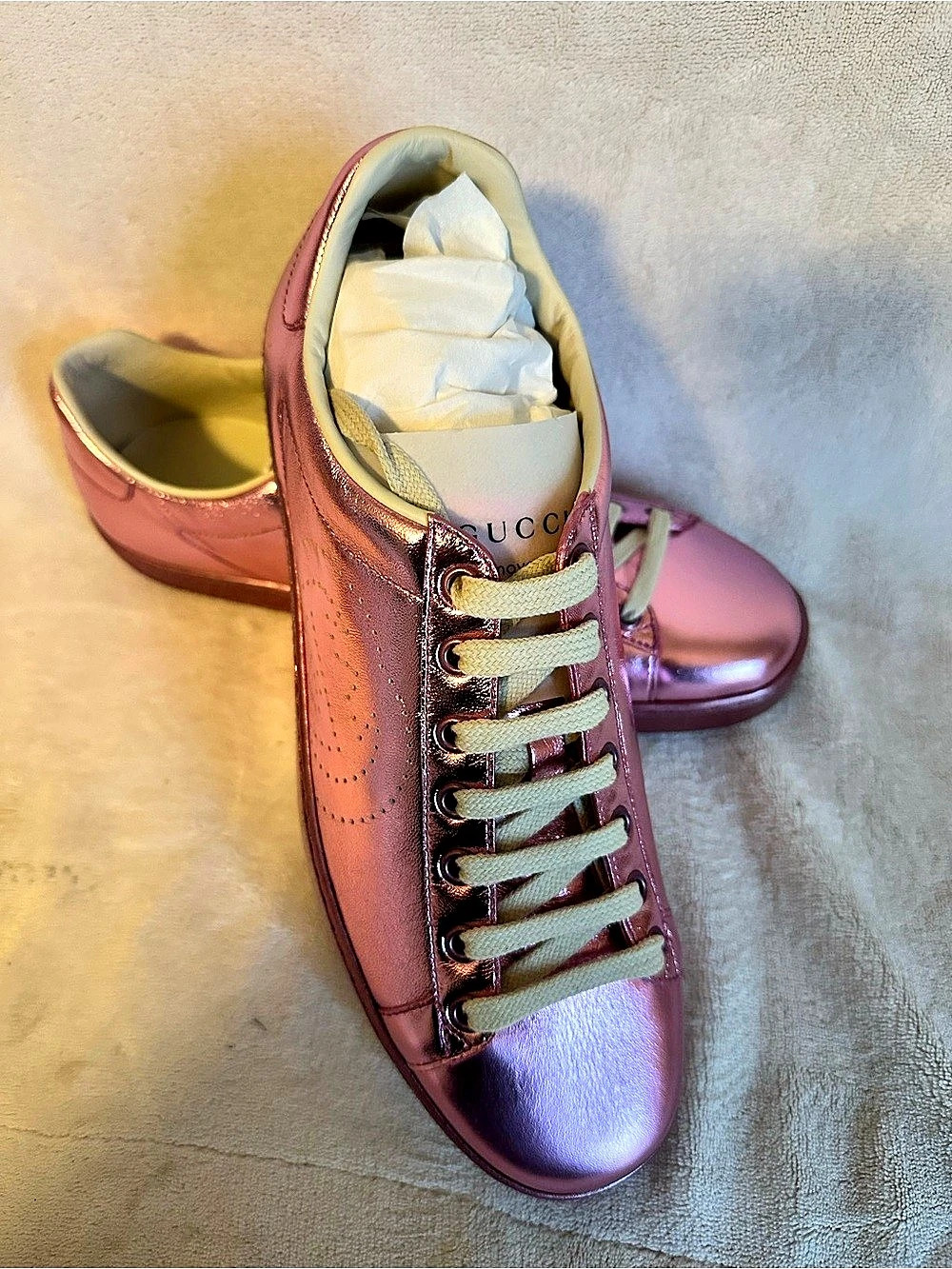 Gucci Ace Metallic Pink Sneaker Sneakers EU 40